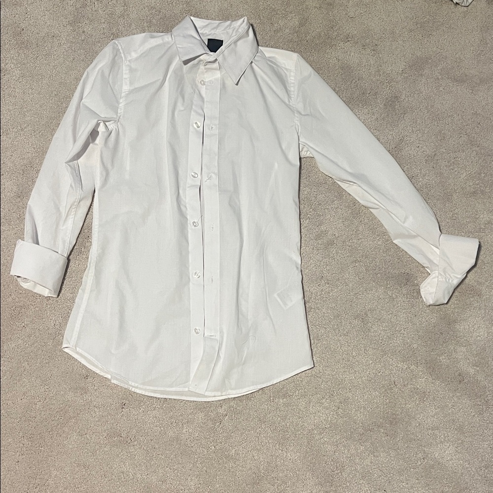 WHITE size xs h&m button-down undershirt